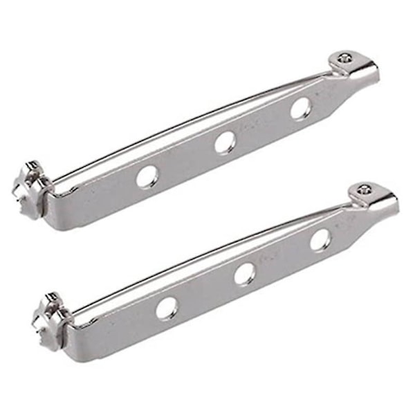Platinerede Bar Pins med Assorterede Sikkerhedsnåle og Spænde Størrelser