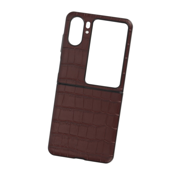 Äkta case Vikbart hopfällbart cover för Oppo Find N2 Flip Brown