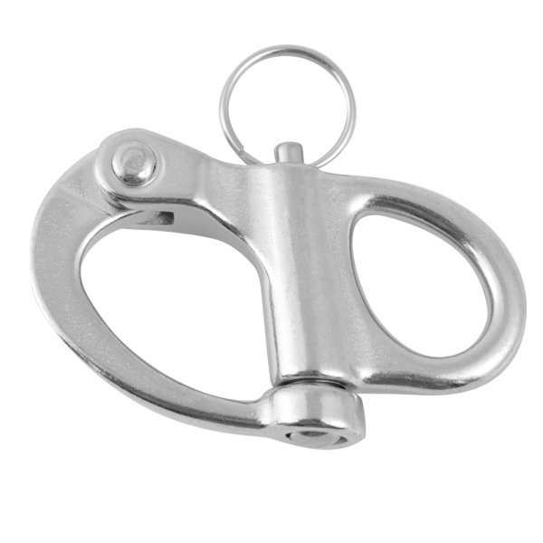 12*52mm Rustfritt stål Fast Snap Shackle Quick Release med rund ring