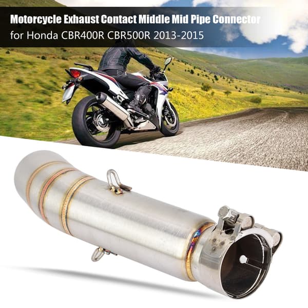 Motorcykel Udstødning Kontakt Midterste Mellemrør Forbindelse til CBR400R CBR500R 2013‑2015