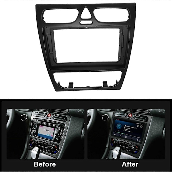 Bilradio Fascia för C CLASS W203 02-04 DVD Stereo Ramplatta