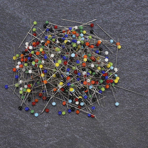 500 kpl muovisia helmipäätappeja värikkäitä tee-se-itse-ompelutarvikkeita 4mm 38mm