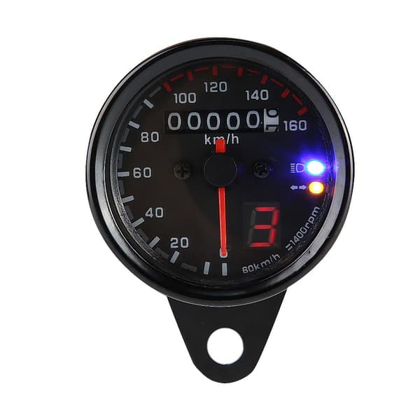 DC12V Universal Motorcykel ATV LED Baggrundslys Odometer Speedometer Miles Meter Måler