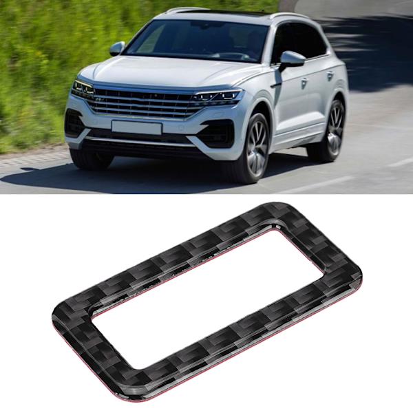 Vasemmalle ohjaukselle tarkoitettu hiilikuitukoriste takaluukun kytkimeen, sopii VW Touareg 11-18 -malleihin