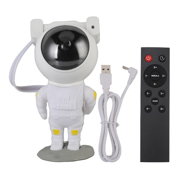 Astronautformet stjerneprojektor i ABS, PC og PVC for soverom, hjemmefestdekorasjon