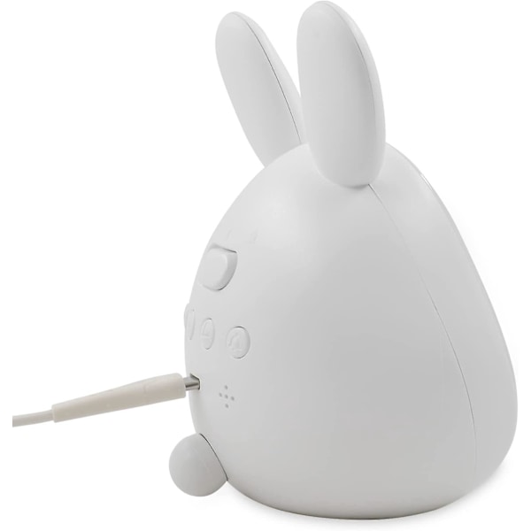 USB-lader vekkerklokke for barnerom - Digital klokke med nattlys, temperaturvisning - Søt og justerbar