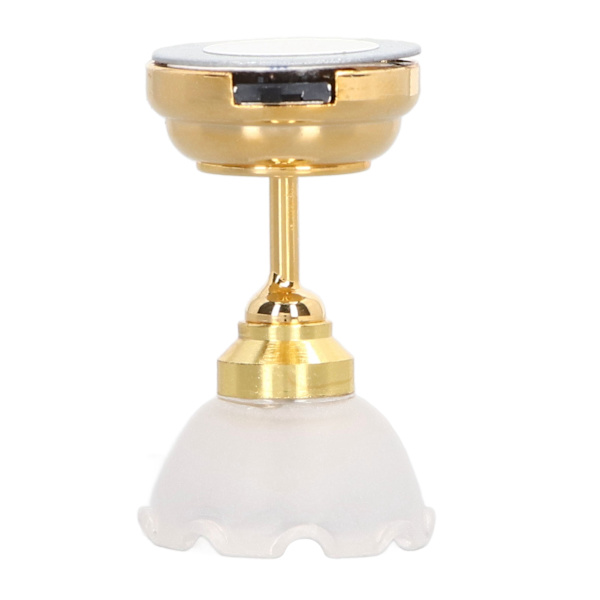 1:12 Dockhus Miniatyr Taklampa Innovativ Vit Blomform Levande LED Mini Ljus Dockhus Dekoration