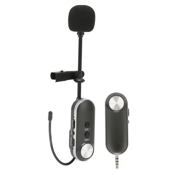 T‑3 Trådløs Lavalier Mikrofon UHF Professionel Reversmikrofon til Mødetale PA-system 100‑240VAU Stik
