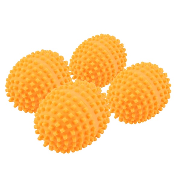 4 Stk/sett Oransje Gjenbrukbare Tørkeballer Tørkeball for Hjemmeklær Tørr