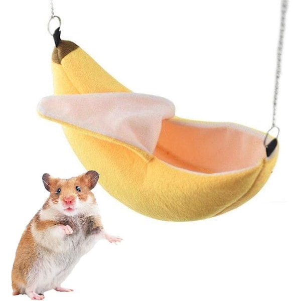 Bananhamster, litet djur, varm säng för hamsterbur, hamster, liten fågel
