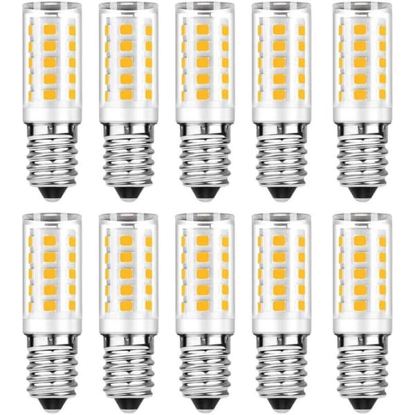 10-pack E14 LED-lampor - Varmvit 3000K - 5W motsvarar 50W glödlampa - 500LM ej dimbar