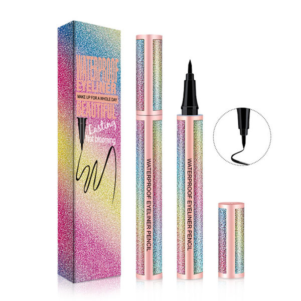 Flytande eyeliner Vattentät Eyeliner Långvarig Super Slim Makeup Eyeliner Pen