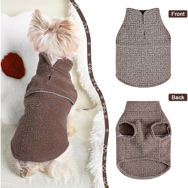 Halloween Hundetrøjer til Små Hunde og Katte Fleece Vest Varmt Trøjejakke til Vinterhvalpe