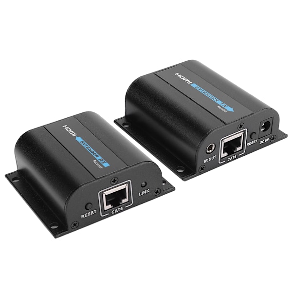 HD til RJ45 enkelt netkabel 60M infrarød IR loop output extender LKV372Pro 100-220V forsyningsspænding EU-stik