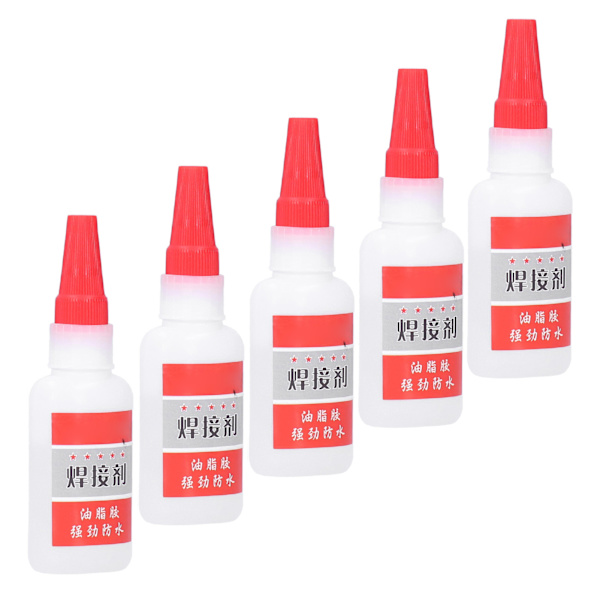 5 stk. 50 ml Super Oily Limsvejselim til Metal Træ Keramisk Reparationsklæbemiddel DIY Håndværkstilbehør