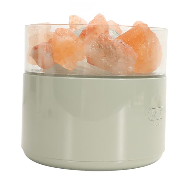 Aromalampe luftfugter farverig behagelig multifunktionel krystalsalt lysdiffuser DC5V 200ML til hjemmet grøn