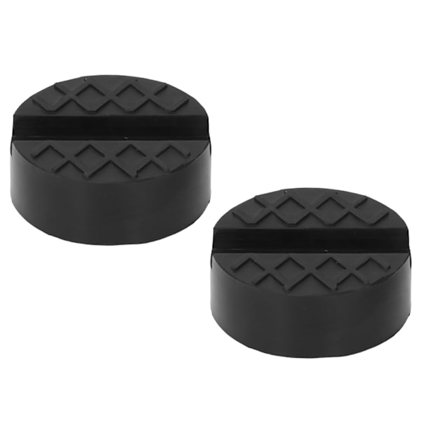 2 st Gummi Jack Pad Bra anpassningsförmåga Universal slitsad Jacking Lift Puck Återanvändbar Jack Pad Adapter