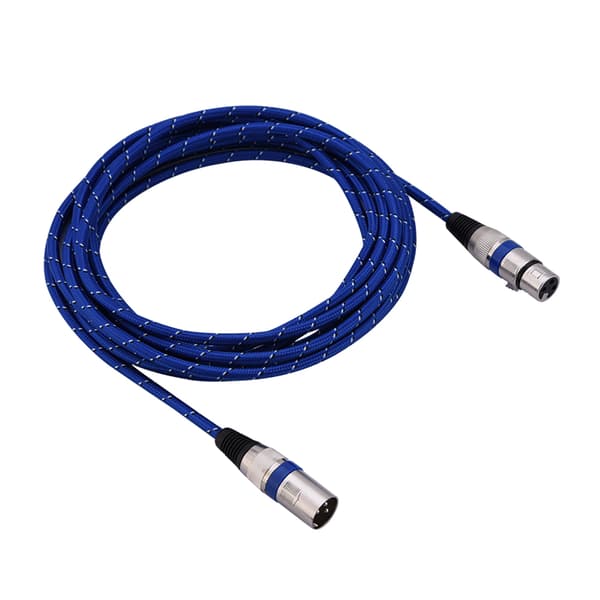 XLR han til hun stik balance 3-benet mikrofon MIC lydkabel 5 meter