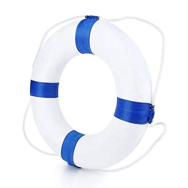 Skumringbøje - 18 tommer i diameter - Sikkerhedsudstyr til pool, sø, båd, hav, flod - Børnevenlig