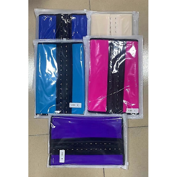 Stropløs Latex Kappe Dame Flad Talje Mave Dragt Sort M9 Ben Generøs Krog Kappe Bælte Bodysuit Slank Talje Korset
