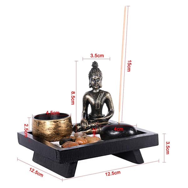 Buddha Staty Värmeljus Ljushållare Rökelsehållare Heminredningspresent