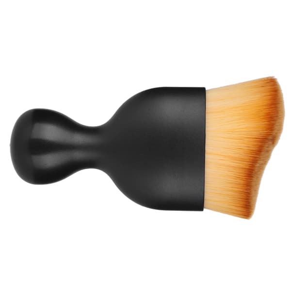 Foundation Makeup Brush Buet Vinglassform Base Makeup Brush for Flytende Foundation Brun