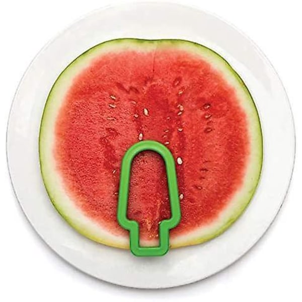 Multifunktionell Vattenmelonsformad Vattenmelonsdelare Fruktskärare Kakform Köksredskap DIY-verktyg Grönsaks- och Fruktskivare - Grön 1 Set