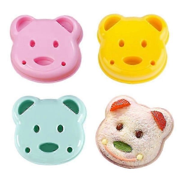 Björnformad Smörgåsform, DIY Kakskärare (3-pack)