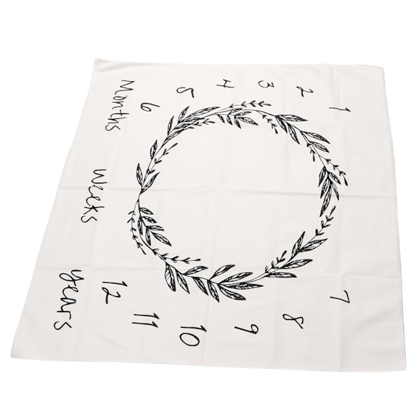 Baby Monthly Milestone Filt Långvarig Färg Mjuk Utsökt Baby Photo Prop Filt för Baby Boys and Girls