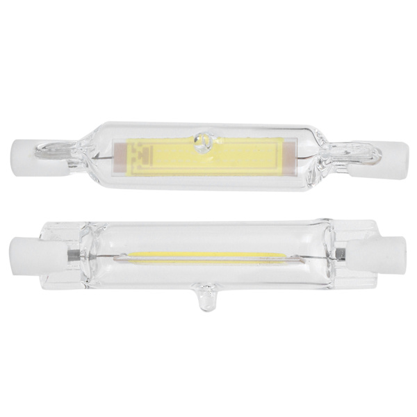 2 st R7S COB-lampa 5W 78mm Highlight Dubbelsidig Flood Light Källa Tillbehör 230V Kall Vit 6000K