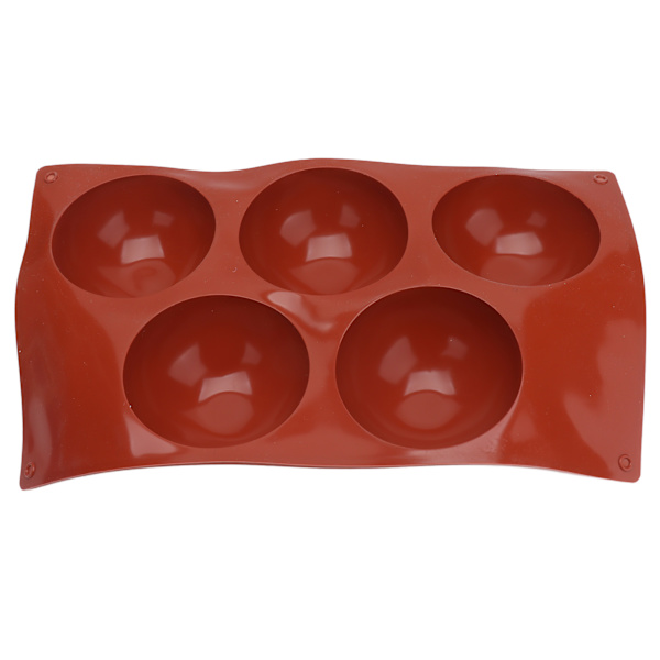 Halvkule silikon 3D-form Sjokoladeform for å lage sjokoladekake Fudge Bakeware Rund smultring