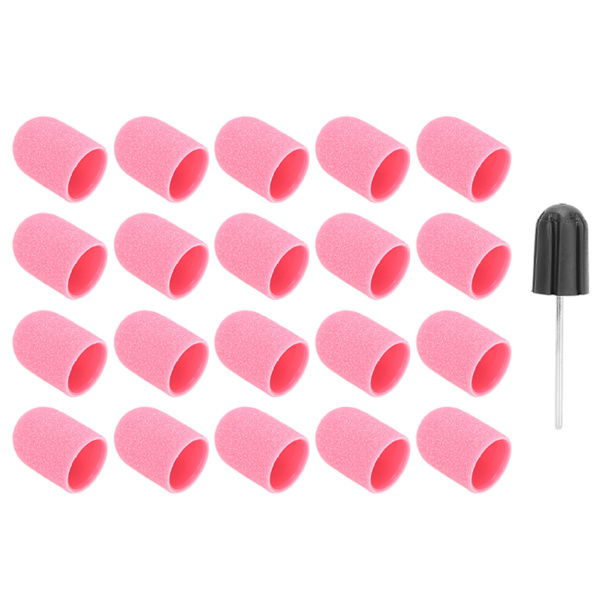 Nail Art Cap Kiillotus Set (16 x 25mm) Vaaleanpunainen