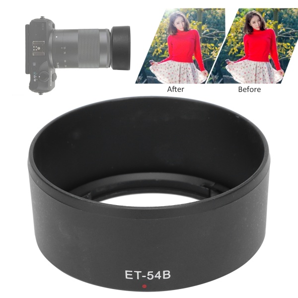 Slitstarkt vändbart motljusskydd för Canon EFM 55-200mm F/4.5-6.3 IS STM-objektiv