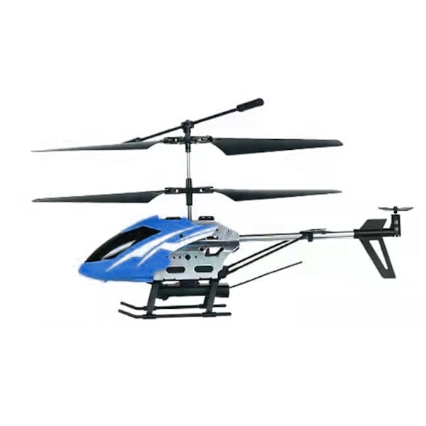 2,4 GHz fjärrkontrollhelikopter med kamera Mini RC Copter Flygplan Modell Leksak för barn Vuxna Nybörjare Blå