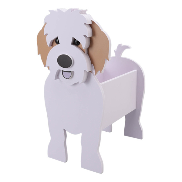 Søt hund blomsterpotte hund formet planter potte håndverk plantebeholder holder for utendørs innendørs