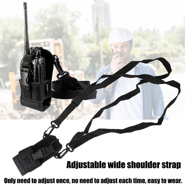 2 STK MSC 20D Universal Justerbar Bred Axelrem Walkie talkie Skyddsfodral