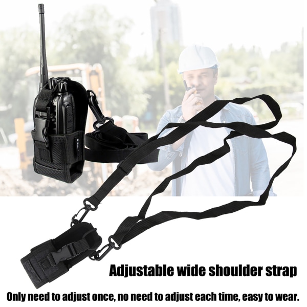 2 STK MSC 20D Universal nylon justerbar bred skulderstropp Walkie talkie beskyttelsesdeksel
