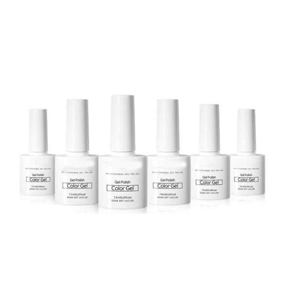 6 färger nagelkonst gellack långvarig förhindra sprickbildning nagellack lim för salong hemmabruk