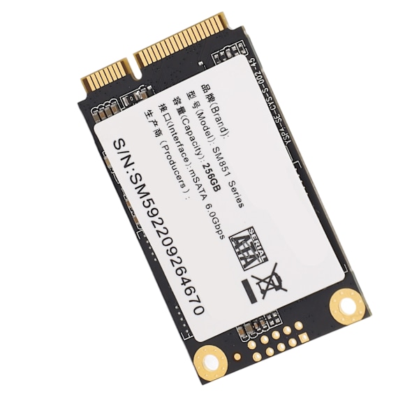 MSATA SSD 500 MB/S lesehastighet 450 MB/S skrivehastighet Høyhastighets 3D TLC NAND SATA 3.0 SSD M.2 SSD for stasjonære datamaskiner nettbrett 256 GB