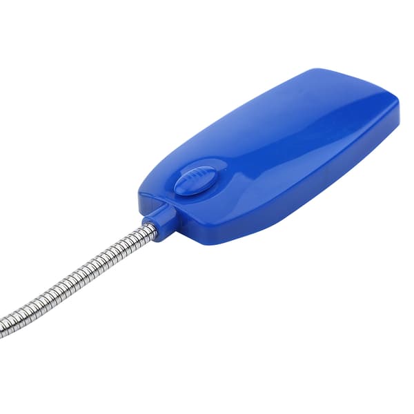 5V Fleksibel Svanehals Mini USB 28 LED Bærbar Leselampe Datamaskinlampe Med Bryter Blå