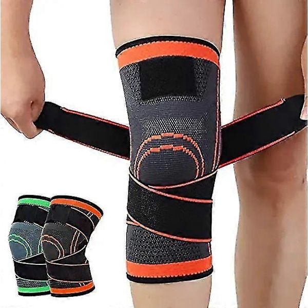 Knæbandage, justerbar knæbandage, patella- og ligamentknæbandage, kompressionsknæbandage, knæartrose knæbandage, justerbar beskyttelse til løb