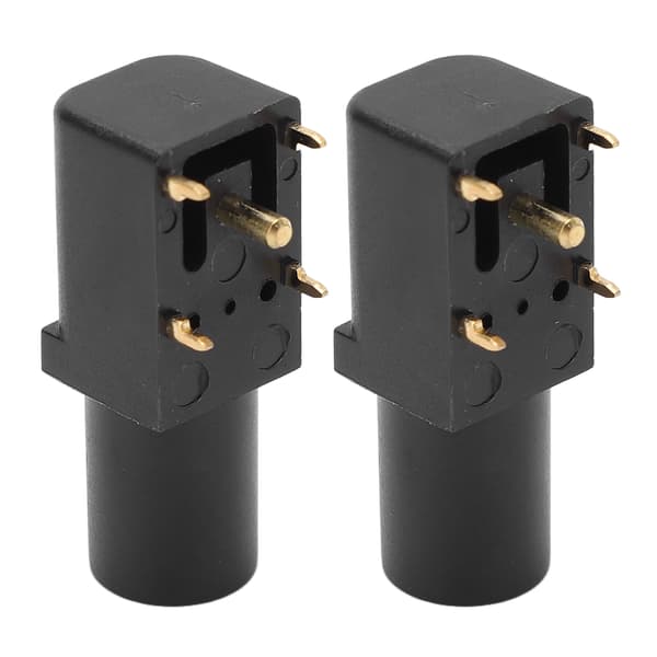 2 st PCB Panel Socket 4mm Svetsad Typ Bra Elektrisk Ledningsförmåga Säkerhetsbanankontakt för Multimetrar Spänningstestning Svart