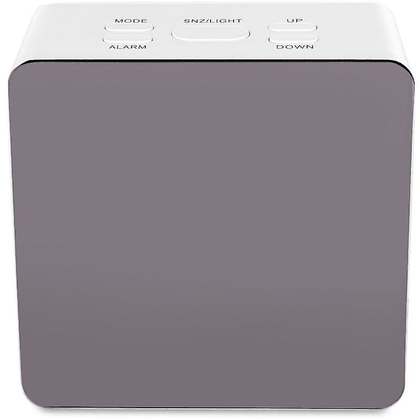 Stille LED Spejlur Multifunktionsdisplay Tid/Temperatur