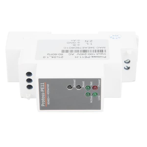 RS485 til Ethernet seriell server for skinnemontering, ruter 100-240VAC PE11-H for FreeRTOS