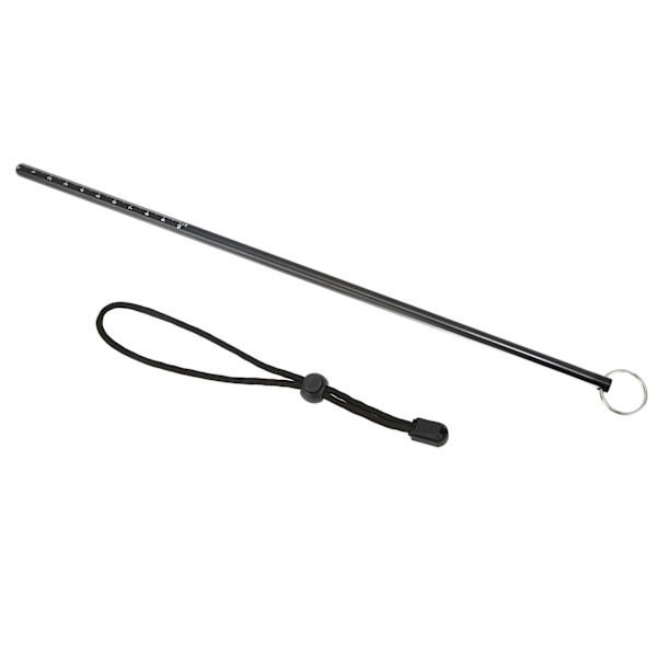 Dykkestang i aluminiumlegering, 35 cm, multifunksjonell undervannsstang med snor, svart