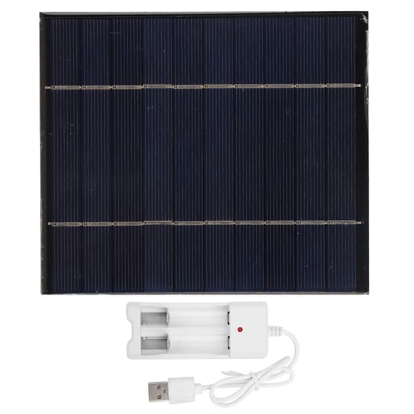 2.5W 5V Bärbar Solpanel Telefon Batteriladdare Bärbar Solcell med USB-port
