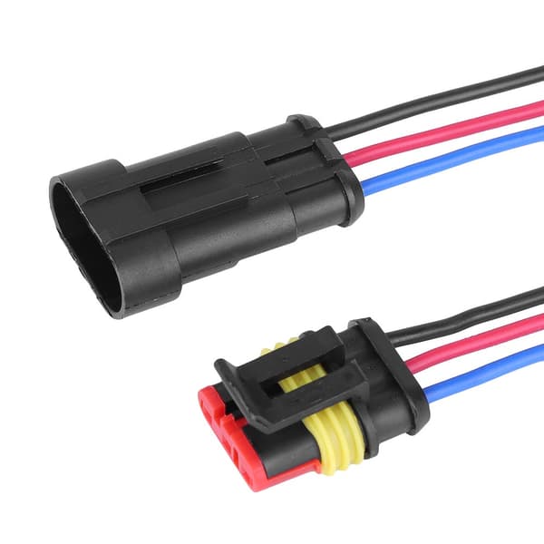 Vanntett 3-pins bil elektrisk koblingsplugg