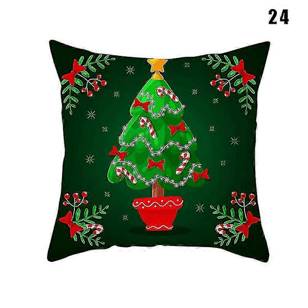 45x45cm Julemotiv Trykt Putetrekk Julepute Beskyttende