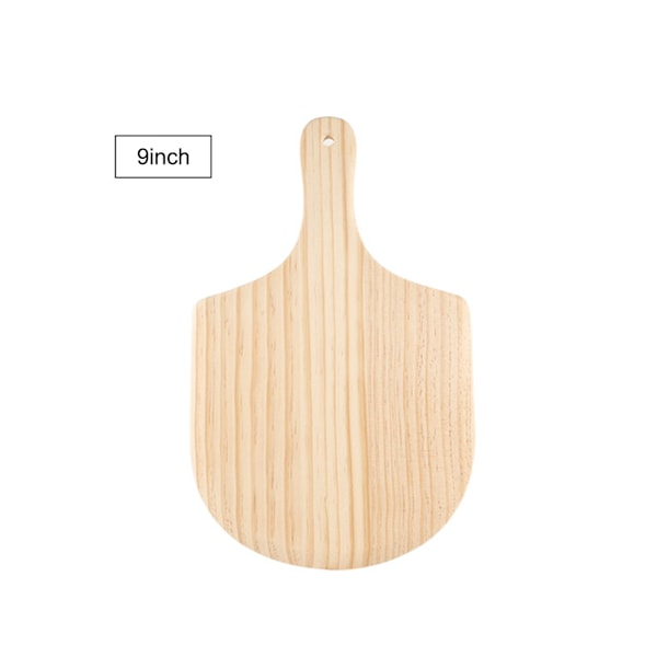 Wood Pizza Peel Pine Pizza Board Serving Tray with Anti Scald Handle for Home Restaurant 9in