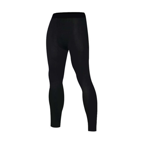 Man Workout Leggings Kompresjonsjustering Ventilasjonsteknologi Lettvekts Kompresjonsbukser Svart M